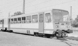 Szynobus SA101-002 na stacji we Wrocławiu. 22.05.1992 r. Fot. Jerzy...